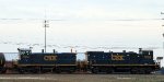 CSX 1208 & 1103 push train Y129 towards the receiving yard